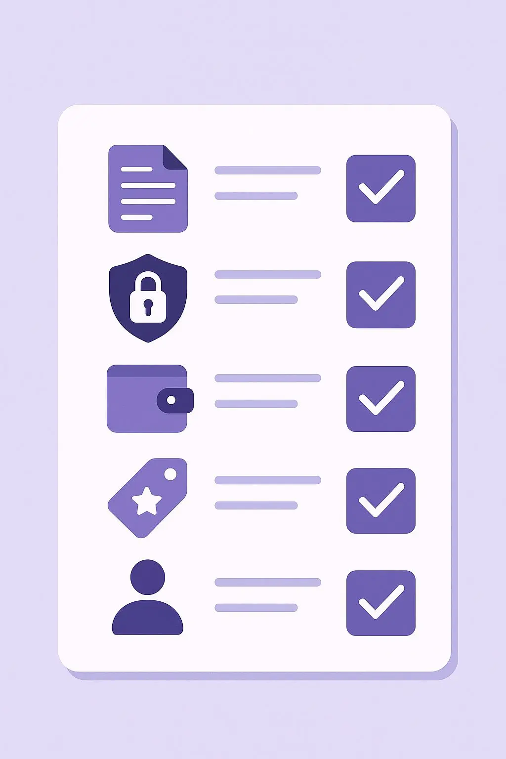 Checklist for choosing a Skrill cashback casino with safety and terms icons