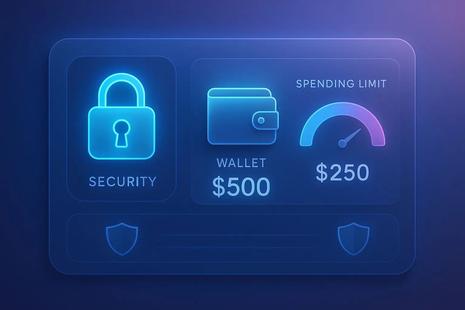 Secure payments and spending limits interface